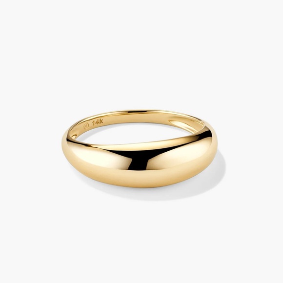 Mejuri Jewelry - Mejuri 14k Gold Thin Dome Ring